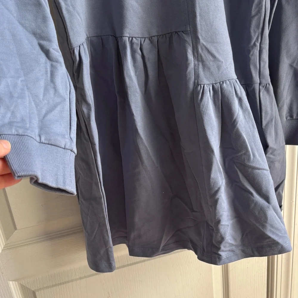 English Factory Long Sleeve Dress in Blue - Picture 5 of 6